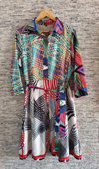 Vestido Desigual Talla 46 Multicolor