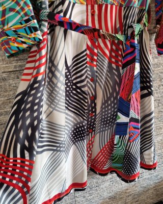 Vestido Desigual Talla 46 Multicolor