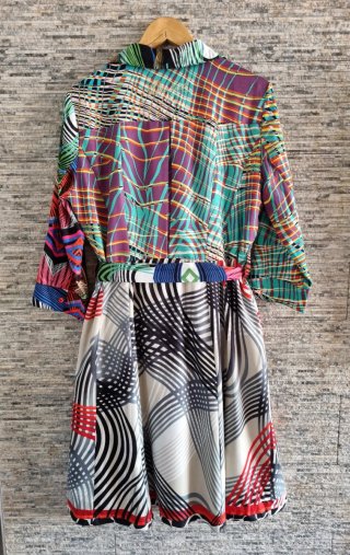 Vestido Desigual Talla 46 Multicolor