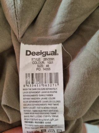 Vestido Desigual Talla 46 Multicolor