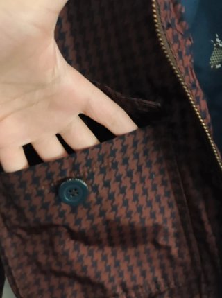 Chaqueta Cortavientos Acolchada Vintage
