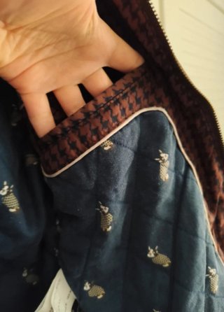 Chaqueta Cortavientos Acolchada Vintage