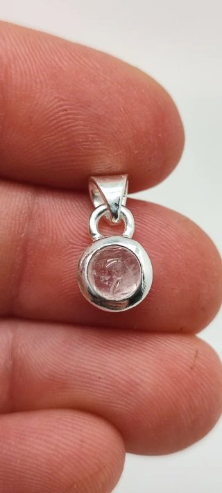 Colgante de Plata y Morganita.