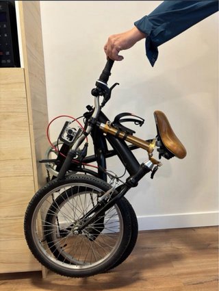 Bicicleta Plegable Negra