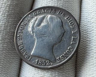 4 Reales Isabel II 1852
