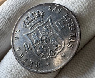 4 Reales Isabel II 1852