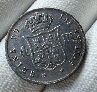 4 Reales Isabel II 1852