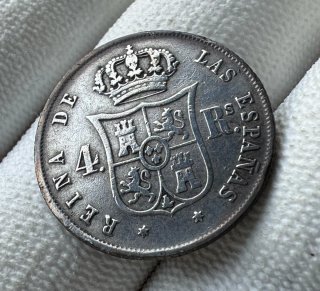 4 Reales Isabel II 1852