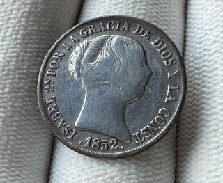 4 Reales Isabel II 1852