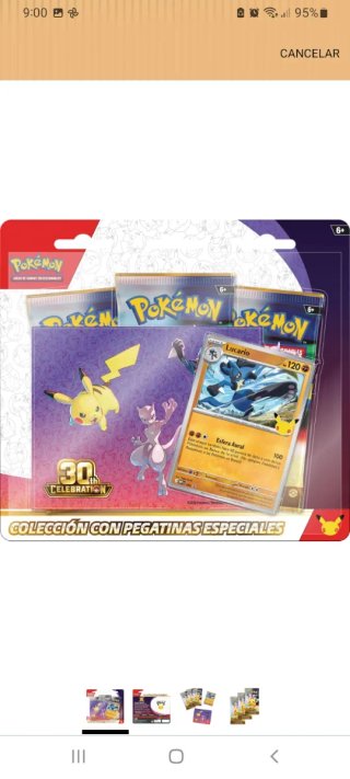 Colección Pegatinas Pokémon 30 Aniversario
