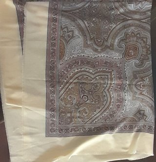 Foulard grande beige e marrone