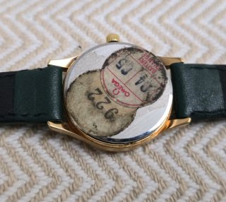 Reloj Omega de Oro con Correa Verde