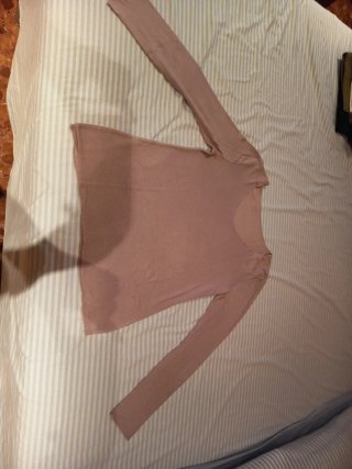 Jersey mujer rosa manga larga