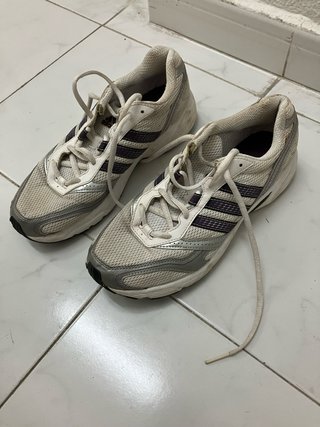 Zapatillas Adidas Mujer Talla 42 Plata/Blanco