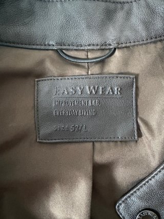 Chaqueta de cuero marrón EasyWear