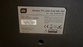 TV OK. Smart TV LED Full HD 40”