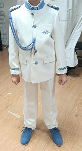 Traje de Comunión Almirante Blanco Niño