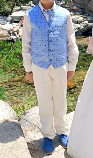 Traje de Comunión Almirante Blanco Niño