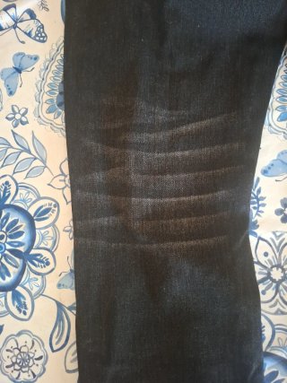 Jeans Slimfit Neri con Serpente Blu Tg.31