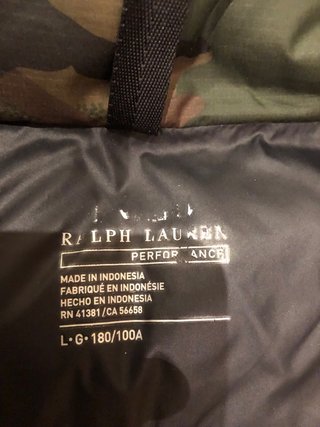 Chaqueta plumas Ralph Lauren.