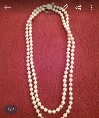 Collar Doble Perlas Majorica