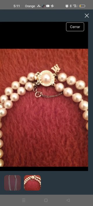 Collar Doble Perlas Majorica
