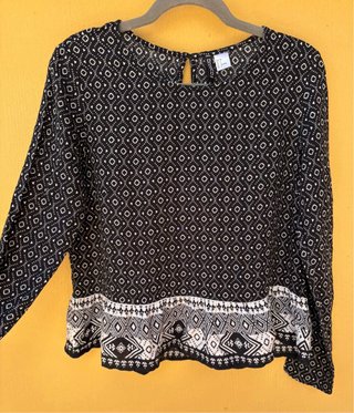 Blusa H&M geometrica a manica lunga Taglia S