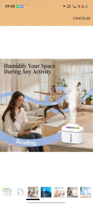 Humidificador H2O Blanco Multicolor