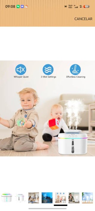 Humidificador H2O Blanco Multicolor