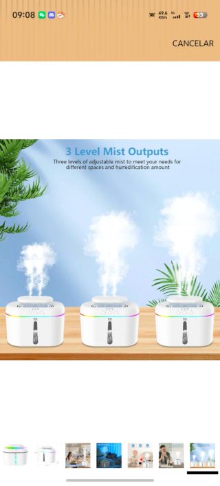 Humidificador H2O Blanco Multicolor