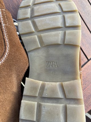 Zapatos de ante Zara marrones