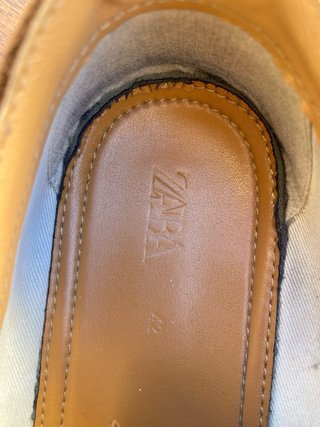 Zapatos de ante Zara marrones