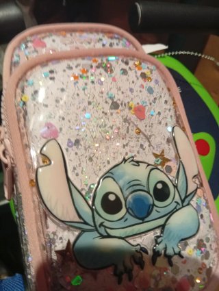 Cartera móvil transparente con Sticth