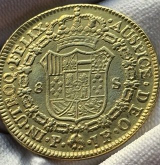 Moneda de oro Carlos III 1801