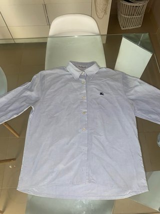 Camisa Burberrys Mujer Talla 38 Azul