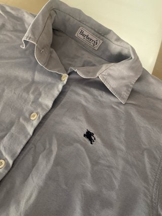 Camisa Burberrys Mujer Talla 38 Azul