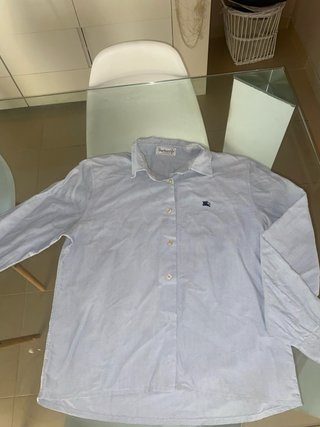 Camisa Burberrys Mujer Talla 38 Azul