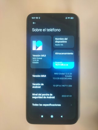 XIAOMI REDMI 9A   (6.53 PULGADAS)