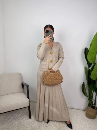 Conjunto de punto azul y oro