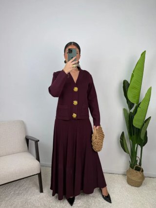 Conjunto de punto azul y oro