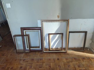 Marcos de madera y cristal para cuadros