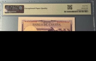 25 Pesetas España 1936 PMG 65 Gem Uncirculated