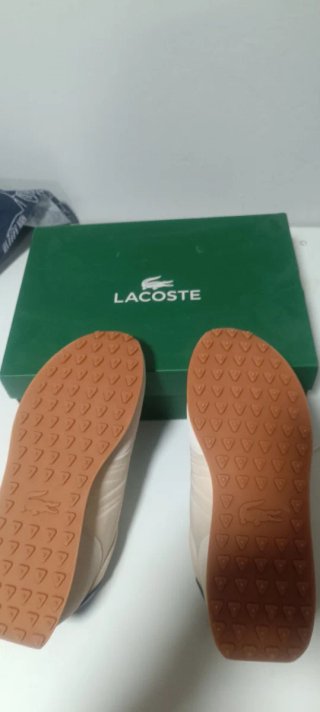 Sneakers Lacoste Beige e Blu
