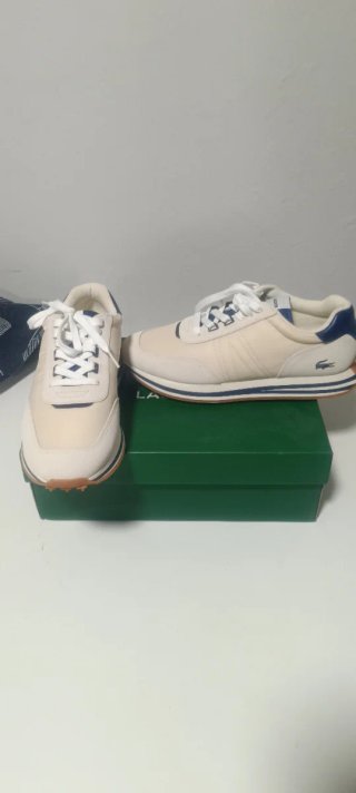 Sneakers Lacoste Beige e Blu