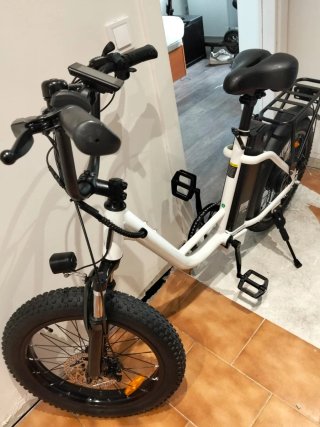 Bici Eléctrica Fat Bike Blanca