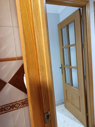 Puertas de madera con cristal