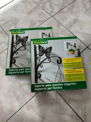 4 Colgantes para macetas Florabest