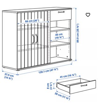 Aparador Ikea Blanco Madera Nuevo