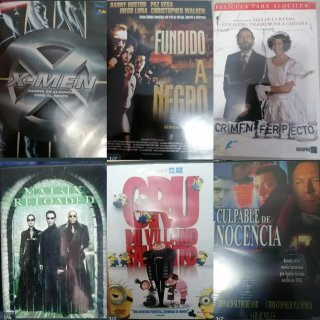 Lote 6 Películas DVD Acción, Comedia, Sci-Fi