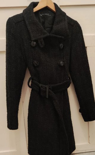Abrigo Zara Gris